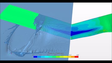 ONR SCSP V-Hydrofoil-1 CFD simulations, ventilation inception