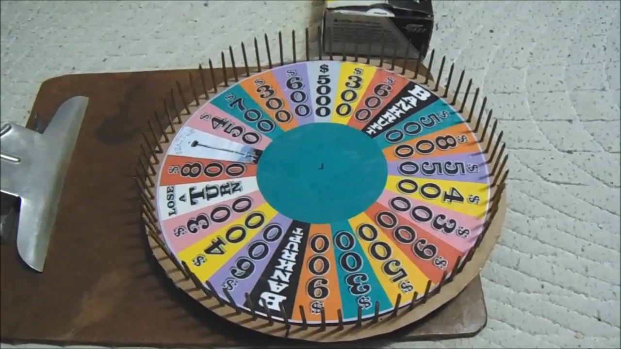 homemade wheel of fortune 93 YouTube