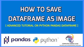 How to Save DataFrame as Image Python | How to Export Pandas DataFrame as an Image | Python Pandas