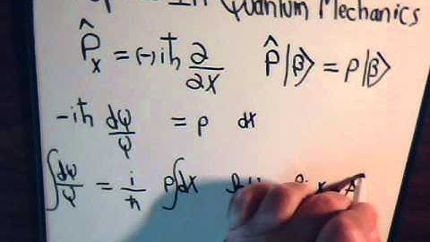 Topics In Quantum Mechanics Video # 12: Eigenfunctions of Momentum Operator