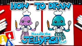 how draw noodle jellyfish chef