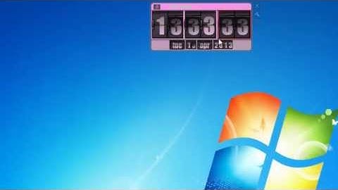 Date Flip Clock Windows 7 Gadget
