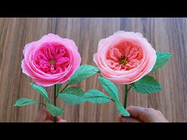 Crepe Paper Rose Flower Online Course - OGCrafts