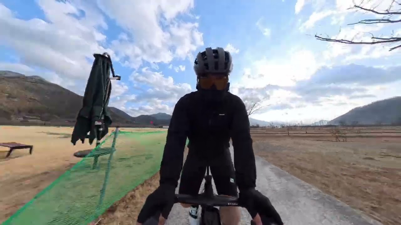 봄 직전 데크길 라이딩 | 평지인데 2배속 삼촌 등장 0222