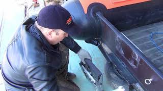 видео: Регулируемый транец  для водомёта . Установка . Регулировка . картинка: Регулируемый транец  для водомёта . Установка . Регулировка .