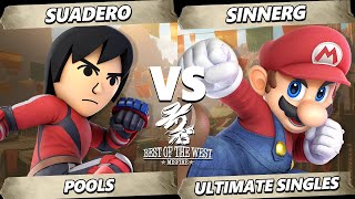 Best of the West II - Suadero (Mii Brawler) Vs. SinnerG (Mario) Smash Ultimate - SSBU