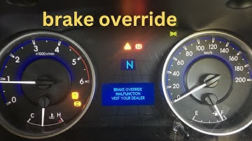 How ToToyota Brake Override System Bos