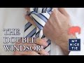 How to Tie a Tie: The BEST Video to Tie a Double Windsor Knot (slow=beginner)