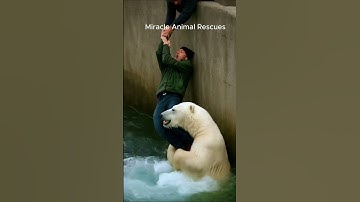 Polar bear attacks and drags man underwater