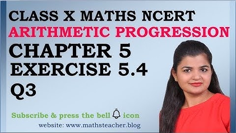 Chapter 5 Arithmetic Progression Ex 5.4 Q3 class 10 Maths