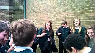 The cinnamon challenge! (At school)