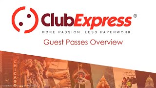 ClubExpress - Webinar - Guest Passes