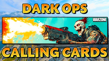 I unlocked EVERY Dark Ops Calling Card in Warzone