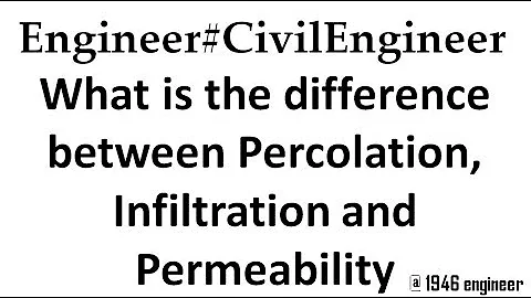 How does permeability affect infiltration?