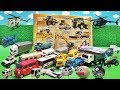 はたらくくるま のりものパズルをかんせいさせるヨ！働く車がパズルのピースを探すヨ！トミカのミニカーがいっぱい出るアンパンマンのおもちゃで遊ぶ子供向け動画 救急車 ショベルカー パトカー Gizmone