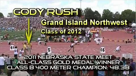 NE State Track Meet Boys 400 Meter Champions Video...