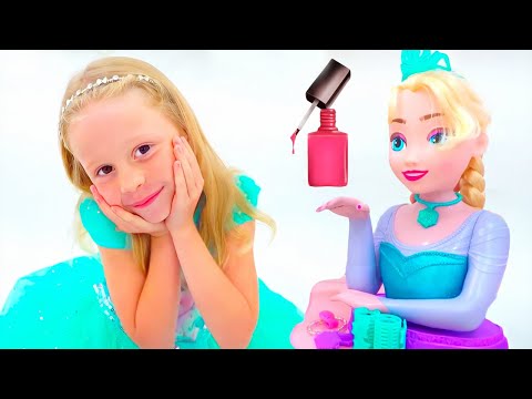 Nastya juega con juguetes de maquillaje para niñas - Compilación de videos para niños