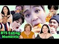 BTS EATING MOMENTS 🍕🍔🌭✨ | REACCIÓN EN FAMILIA!! 💚