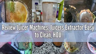 Review Juicer Machines, Juicers Extractor Easy to Clean, HOUSNAT Centrifugal Extractor Juicer 3 Spee