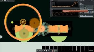 Algodoo - 8 Piston Flat Engine