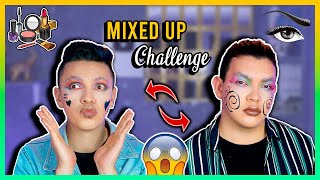 MIXED UP makeup CHALLENGE! Maquillaje REVUELTO!