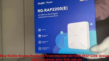 Ruijie Reyee RG-RAP2200(E) Ceiling Access Point Unboxing
