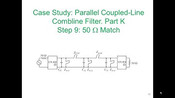 Parallel Coupled Line Combline Filter, Part K