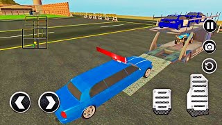 US Police Limousine Car Quad Bike Transporter - Luxury Police Cars Transporter | Android GamePlay screenshot 3