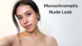 Monochrome Tan Everyday Makeup Look