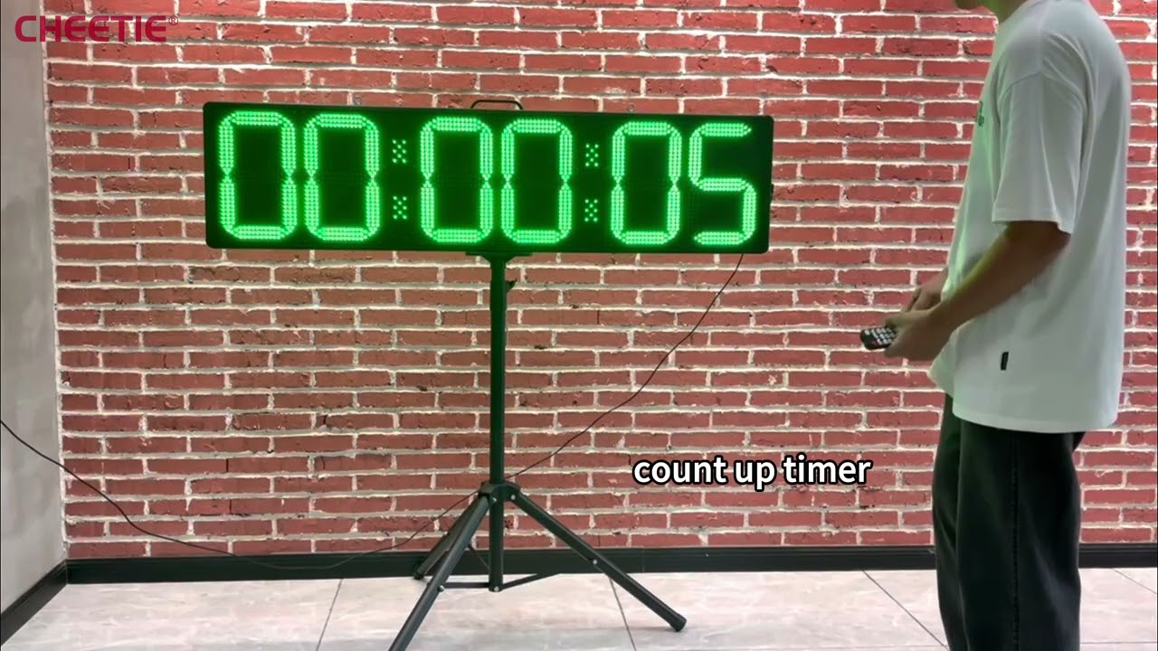 Precision Timing You Can Trust! Say hello to the Extra Large 12-Inch LED Race Timing Clock