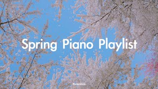 (10시간) 🌸 봄에 듣고싶은  플레이리스트  KPOP PIANO 🎹ㅣ수면, 공부, 카페, 매장 음악