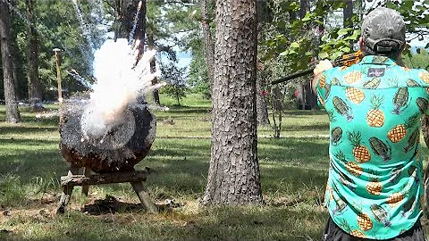 Detonating Firebird Targets with a Blowgun!