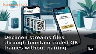 Decimen streams files through fountain-coded QR frames without p… — and more by RuntimeWire (Jul 31)