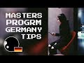How I got in a Masters Program in Germany