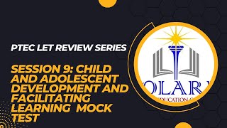 PTEC LET Review Session 9: Child and Adolescent Development and Facilitating Learning Mock Test by NQESH (Principal's Test) & LET Review from PTEC 106 views 6 months ago 22 minutes