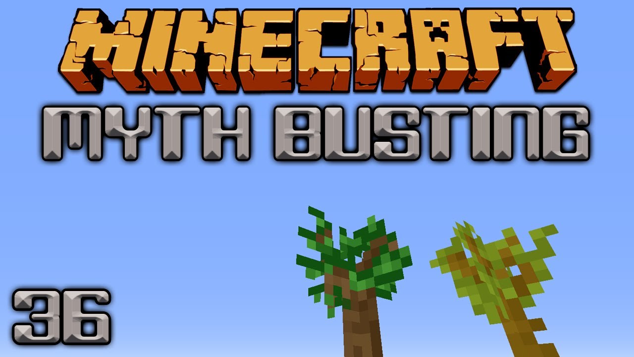 Drop Rates Of New Trees In 1.7 [Minecraft Myth Busting 36] - YouTube