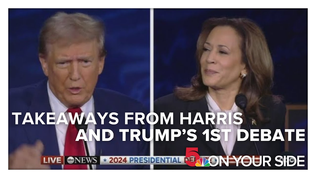 Takeaways from Kamala Harris and Donald Trump's first debate - YouTube