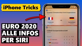 Siri hilft: Euro 2020 Spielplan, Ergebnisse & Tabellen (Fußball Europameisterschaft 2021)