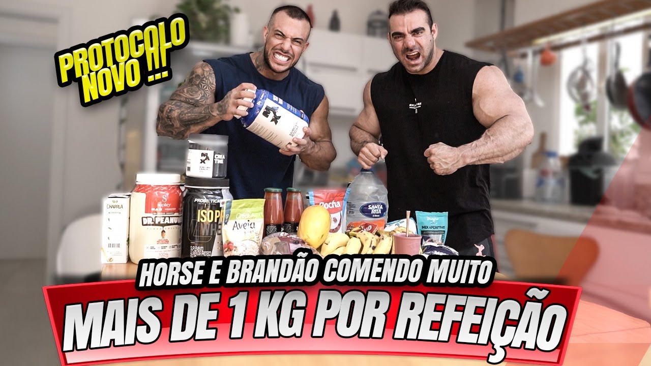 HORSE E BRANDÃO COMENDO MUITO – MAIS DE 1KG POR REFEIÇÃO !!!