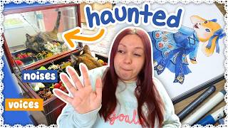 Broke a HAUNTED Mirror!  Studio Vlog