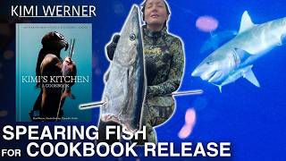 SHARK takes half of my ono! Kimi Werner spearfishes for her cookbook release party!