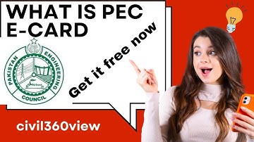 what is pec e card,what is pakistan engineering council e card