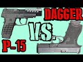 KelTec P15 Reaction vs PSA Dagger