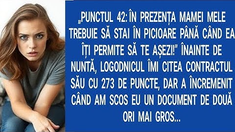 "Punctul 42: în prezenţa mamei mele trebuie să stai în picioare până când ea îţi permite să te...