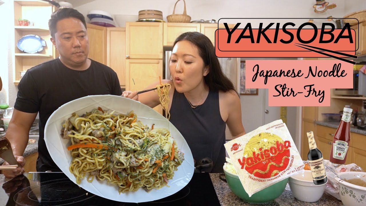 How to Make YAKISOBA, Japanese Fried Noodle at Home, Local Summer Festival and Potluck Dish