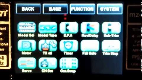 RCGroups Review for MZ-24 System Menus