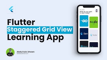 Flutter UI Tutorial - Staggered Grid View for Online Learning App UI Design (Mockplus to Flutter)