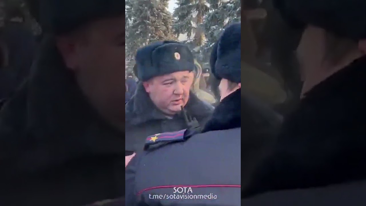 На митинге в Уфе задержали девушку с плакатом 