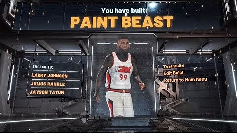 Overpower speed boosting paint beast build tutorial 😈🥰 (nba2k20)