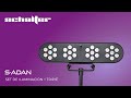 SCHALTER | S-ADAN Set de Iluminación 4 Cañones 28 LEDs RGB